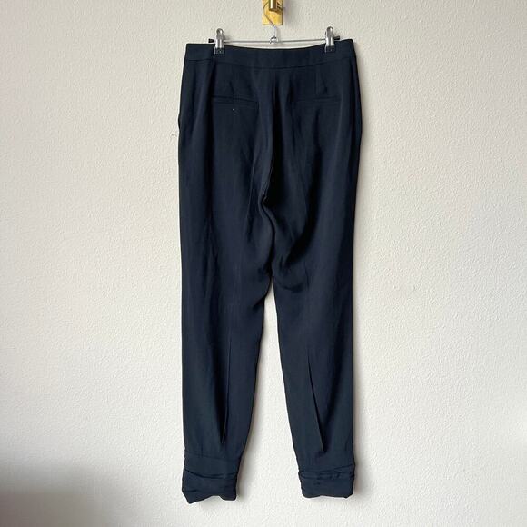 Max Mara Jogger Style Black Ruched Hem Pants Size US 4 - Picture 3 of 7